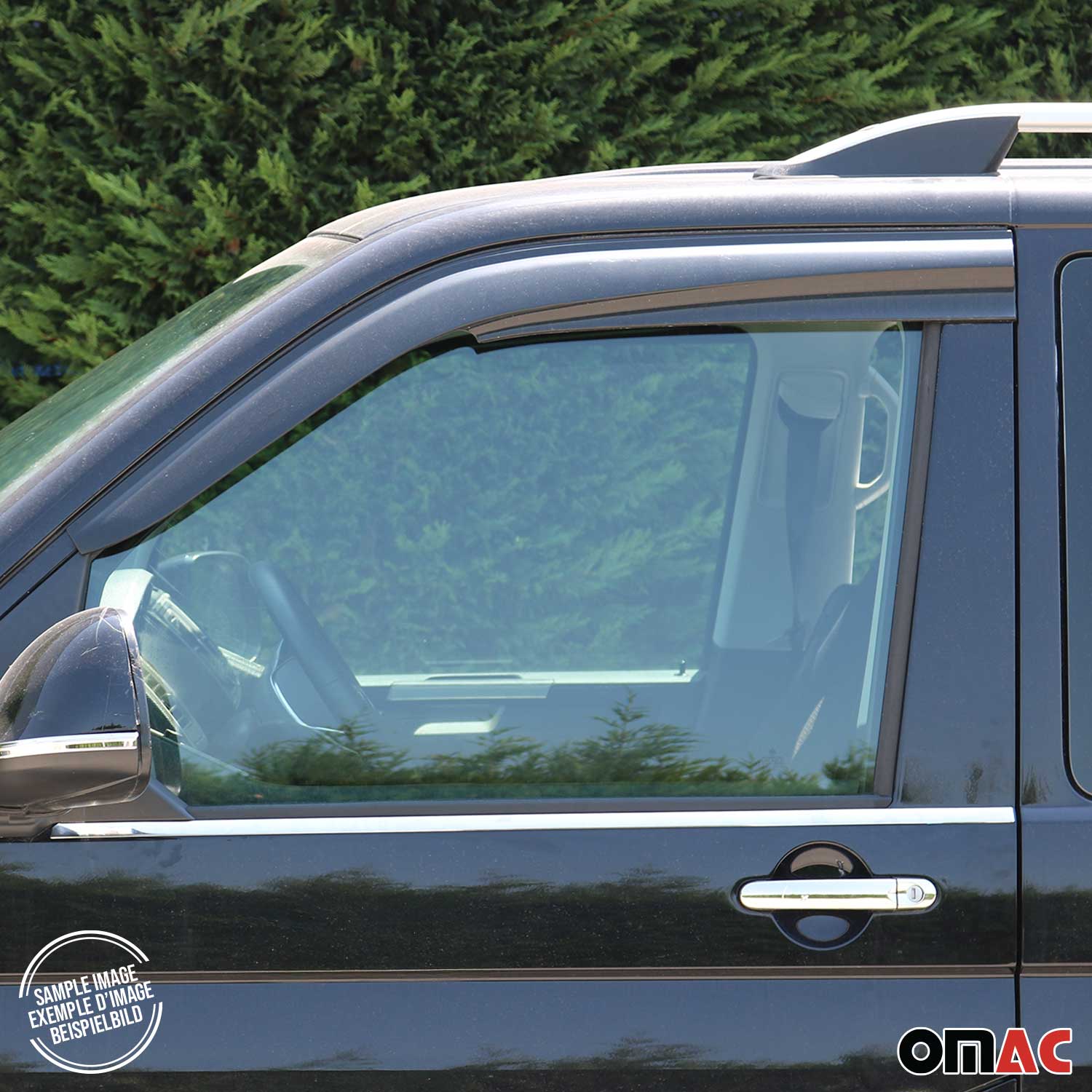 2003-2021 VW T5 T6 Transporter Window Visor Vent Rain Deflector 4Pcs Smoke