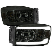 2006-2008 Dodge RAM 1500/ RAM 2500 3500 LED Factory Crystal Headlights Chrome