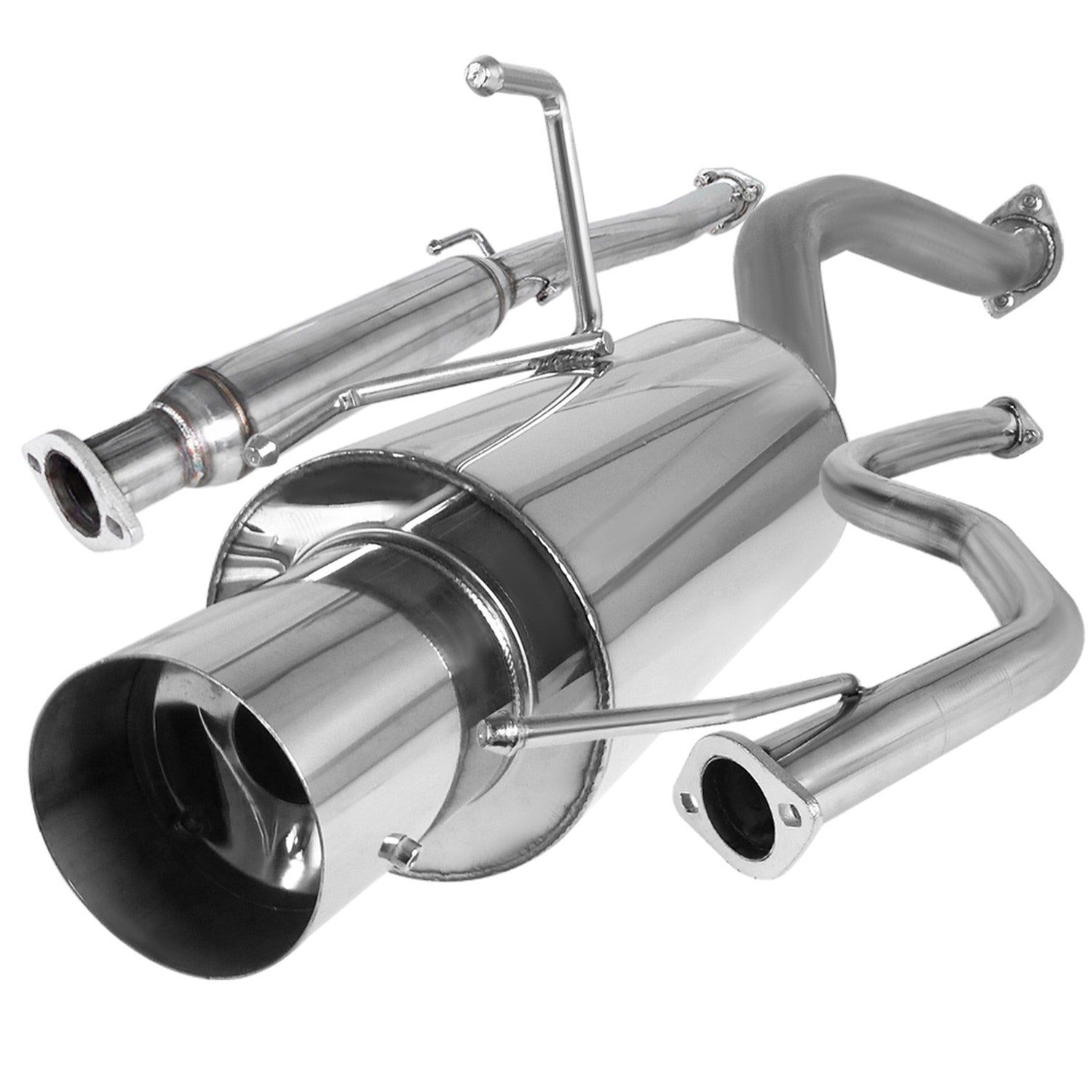 1992-2000 Honda Civic T-304 Stainless Steel N1 Style Catback Exhaust System