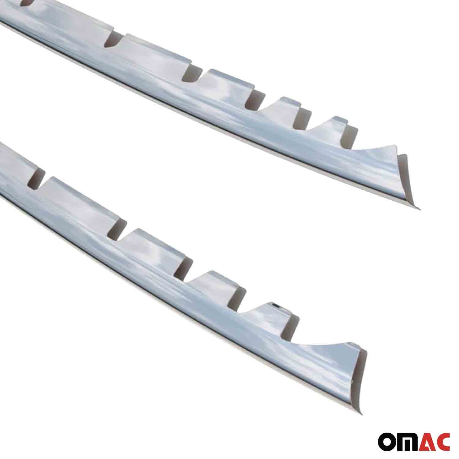 2016-2024 Mercedes Metris Front Bumper Trim Molding Stainless Steel 2Pcs