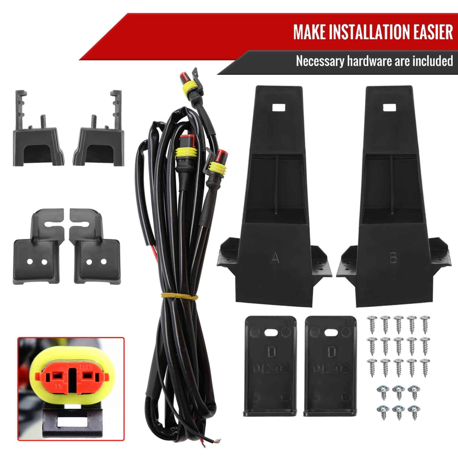 2010-2018 Dodge RAM 2500/3500 Rebel Style Hood Grille w/ Amber LED Lights