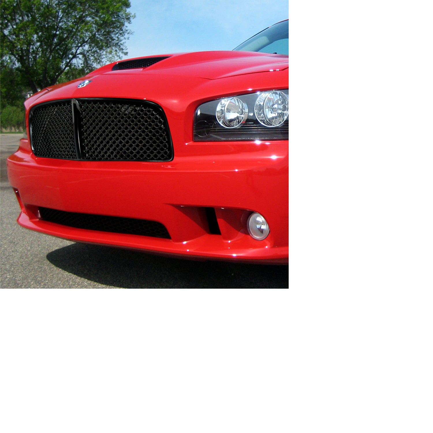 2005-2010 Dodge Charger Black ABS Front Hood Grille