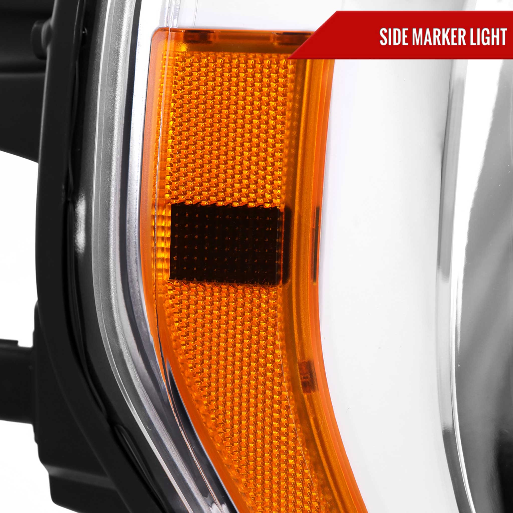 For Ford F-150 2021-2023 Factory Style Headlight Chrome Housing Clear Lens Passenger Side Only