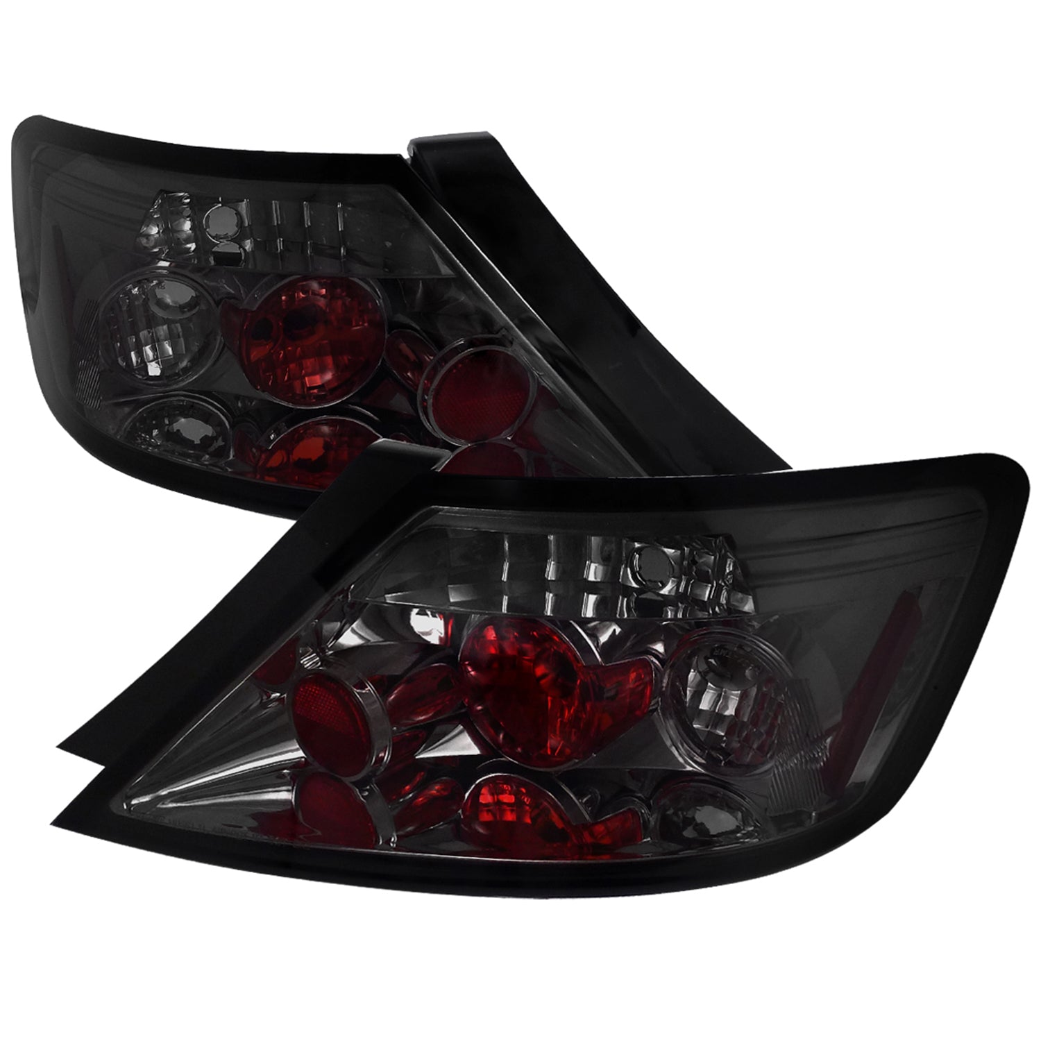 2006-2011 Honda Civic Coupe Tail Lights Chrome Housing/Smoke Lens