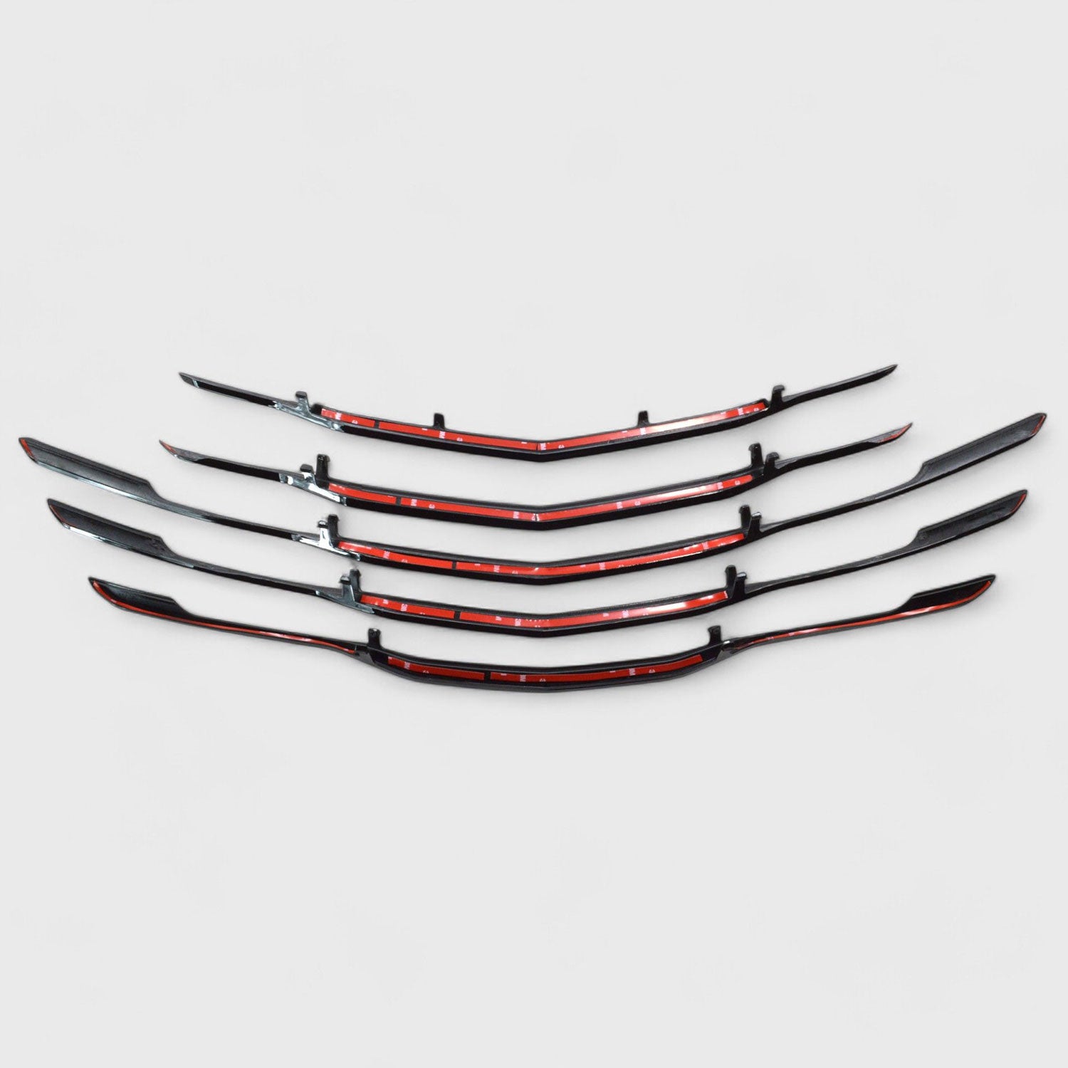 2016-2025 Chevrolet Malibu Grille Overlay Gloss Black 5Pcs ABS Plastic