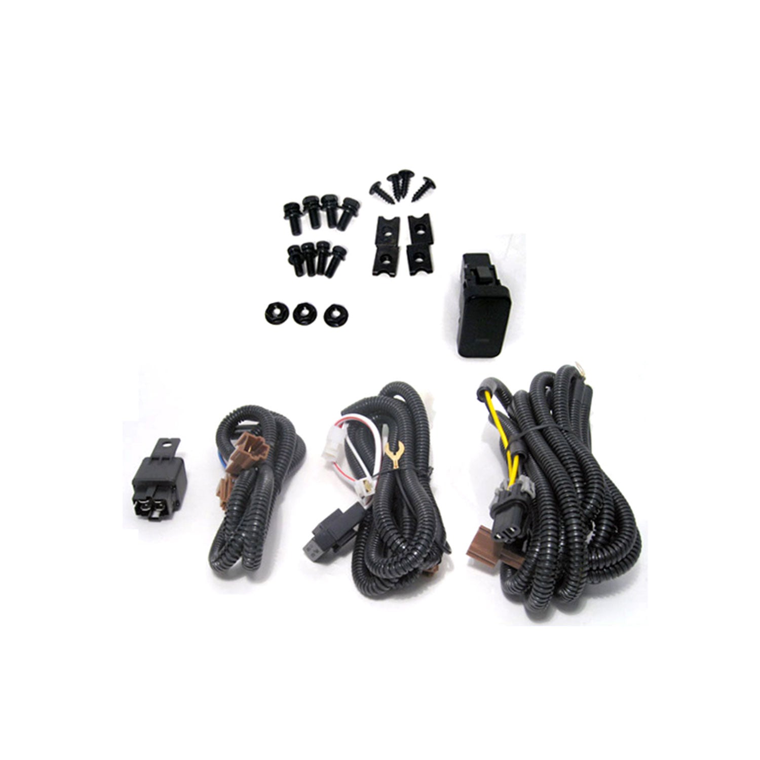 2001-2002 Honda Accord Sedan H11 Fog Lights Kit Chrome Housing/Yellow Lens