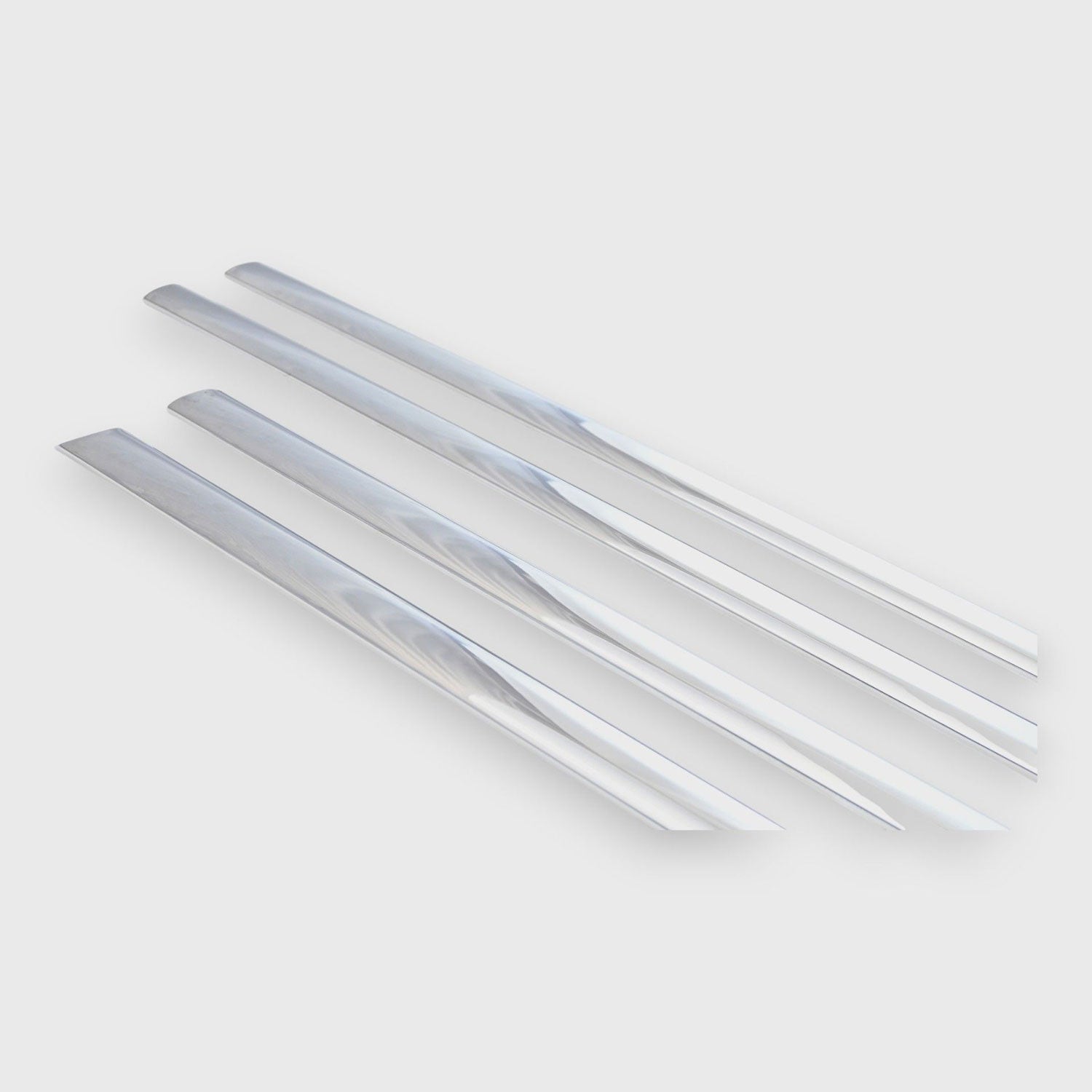 2014-2025 Chevrolet Silverado 1500 Side Door Molding Trim Set Chrome 4Pcs ABS Plastic