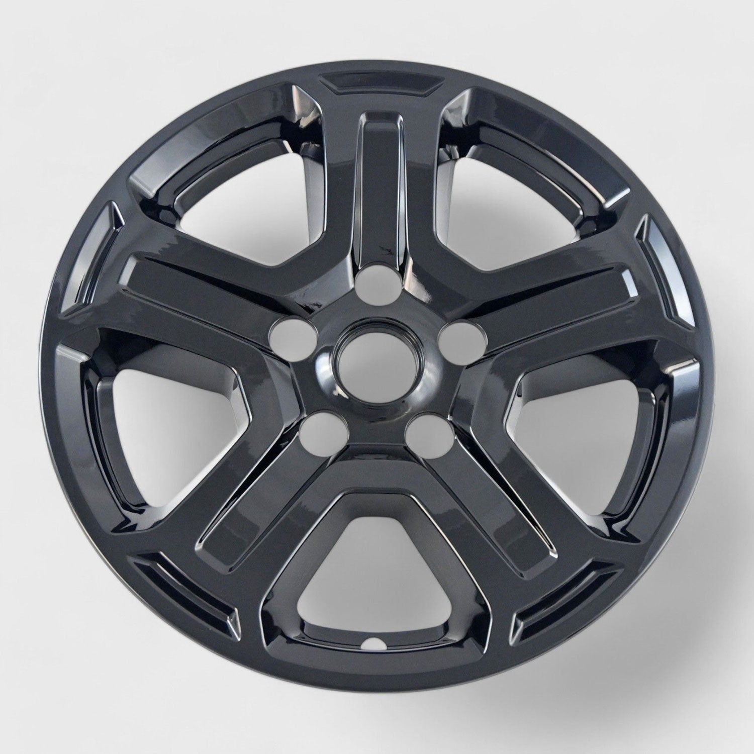 2018-2023 Jeep Wrangler JL Wheel Cover Hubcaps Set Gloss Black 10Pcs ABS Plastic