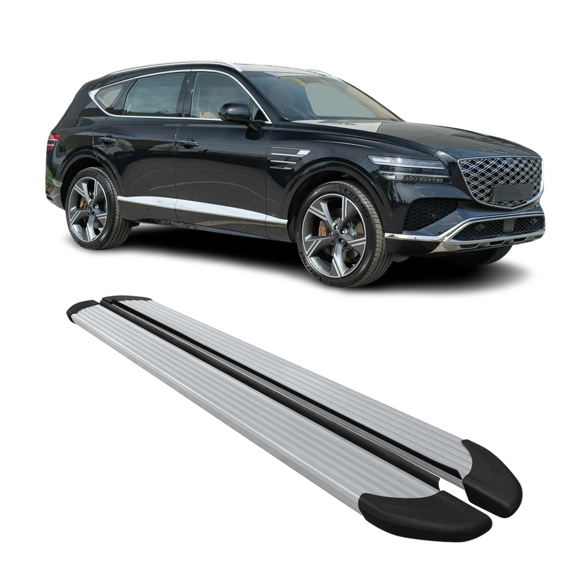 2021-2026 Genesis GV80 Nerf Bar Side Step Running Boards Alu 2x