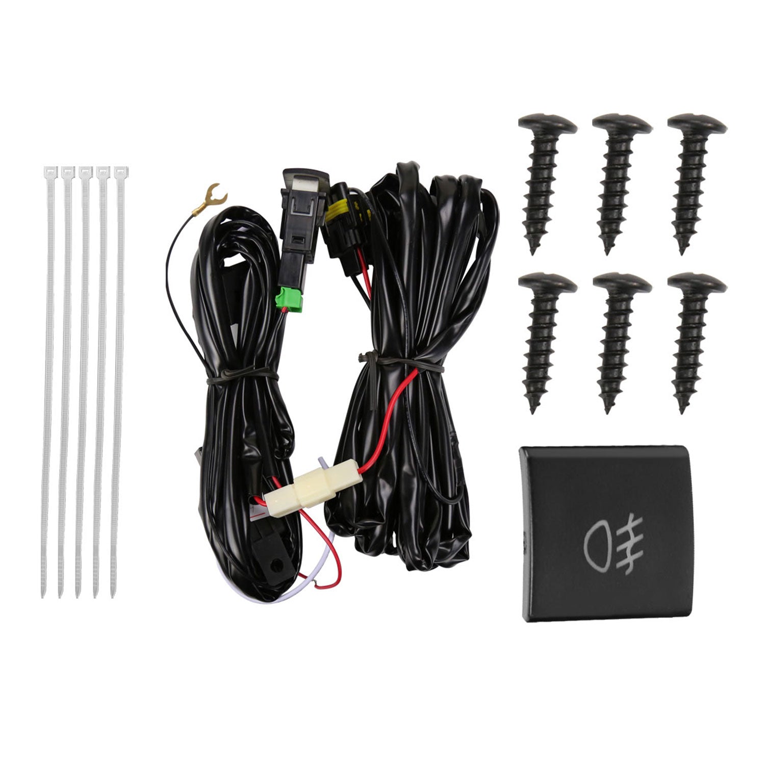 2019-2021 Toyota Corolla Hatchback LED Fog Lights Kit Chrome/Clear Lens