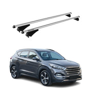 2016-2021 Hyundai Tucson Roof Rack Cross Bars Silver