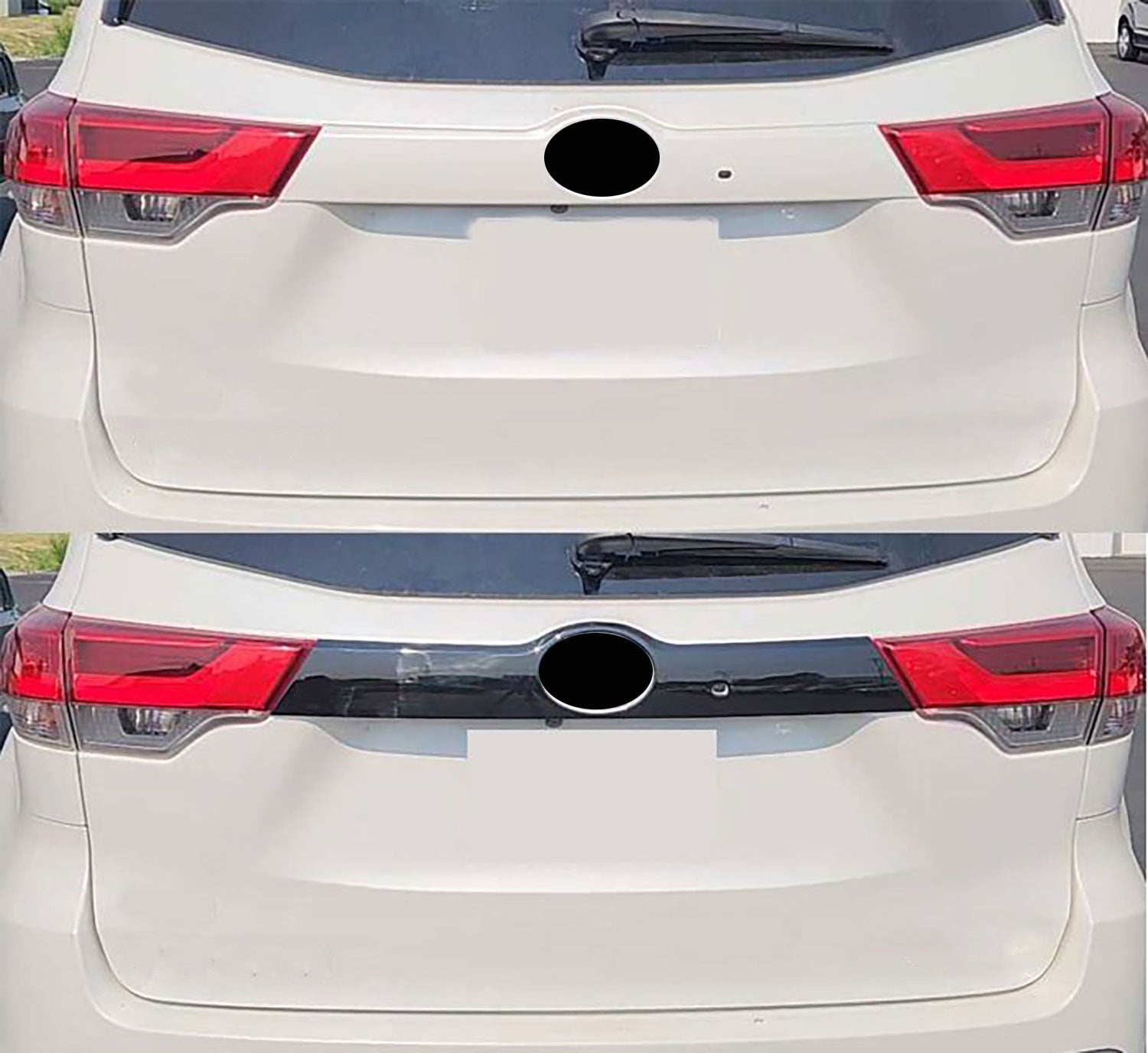 2020-2024 Toyota Highlander Tailgate Molding Gloss Black 1Pcs
