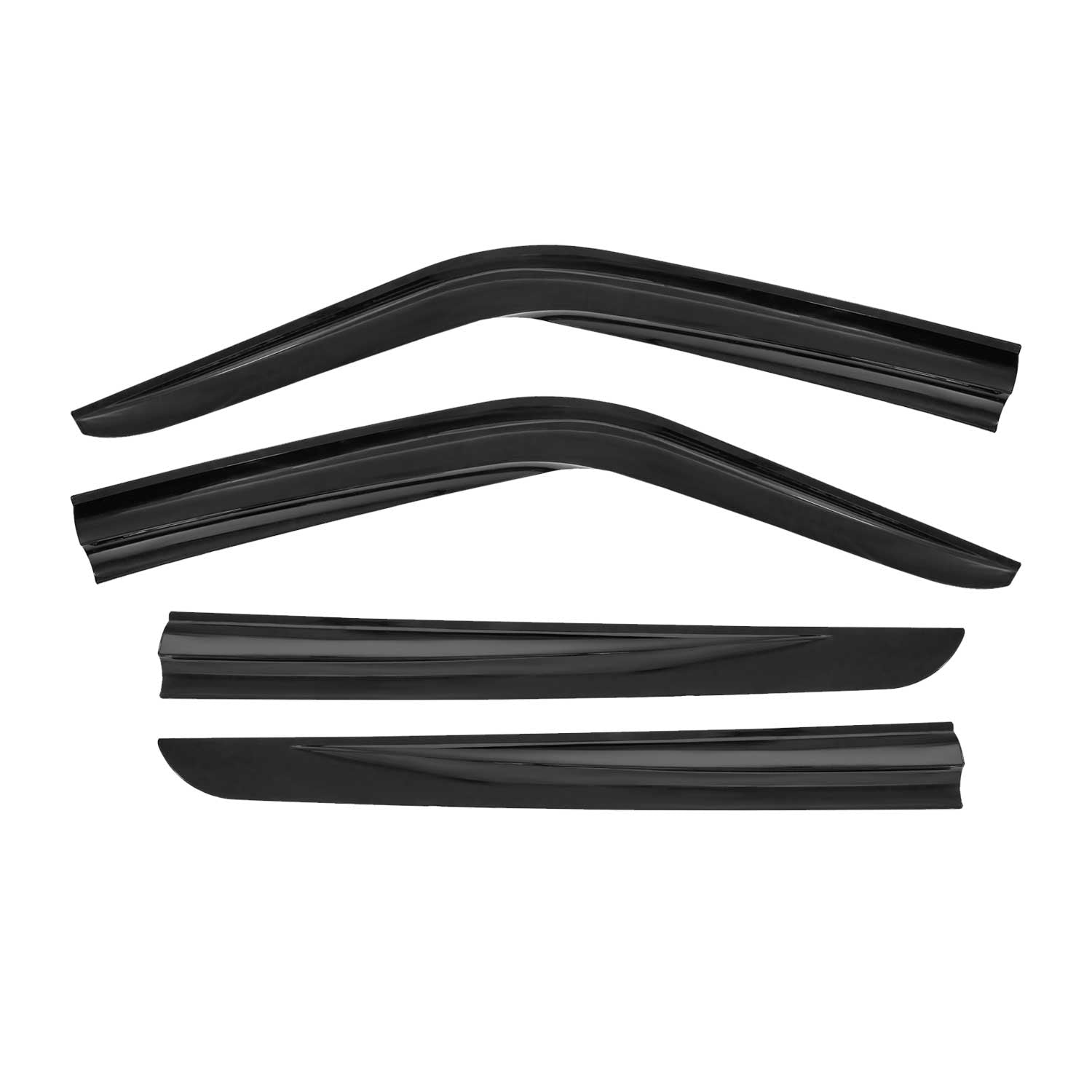 2015-2022 RAM ProMaster City Window Visor Vent Rain Deflector 4Pcs Smoke