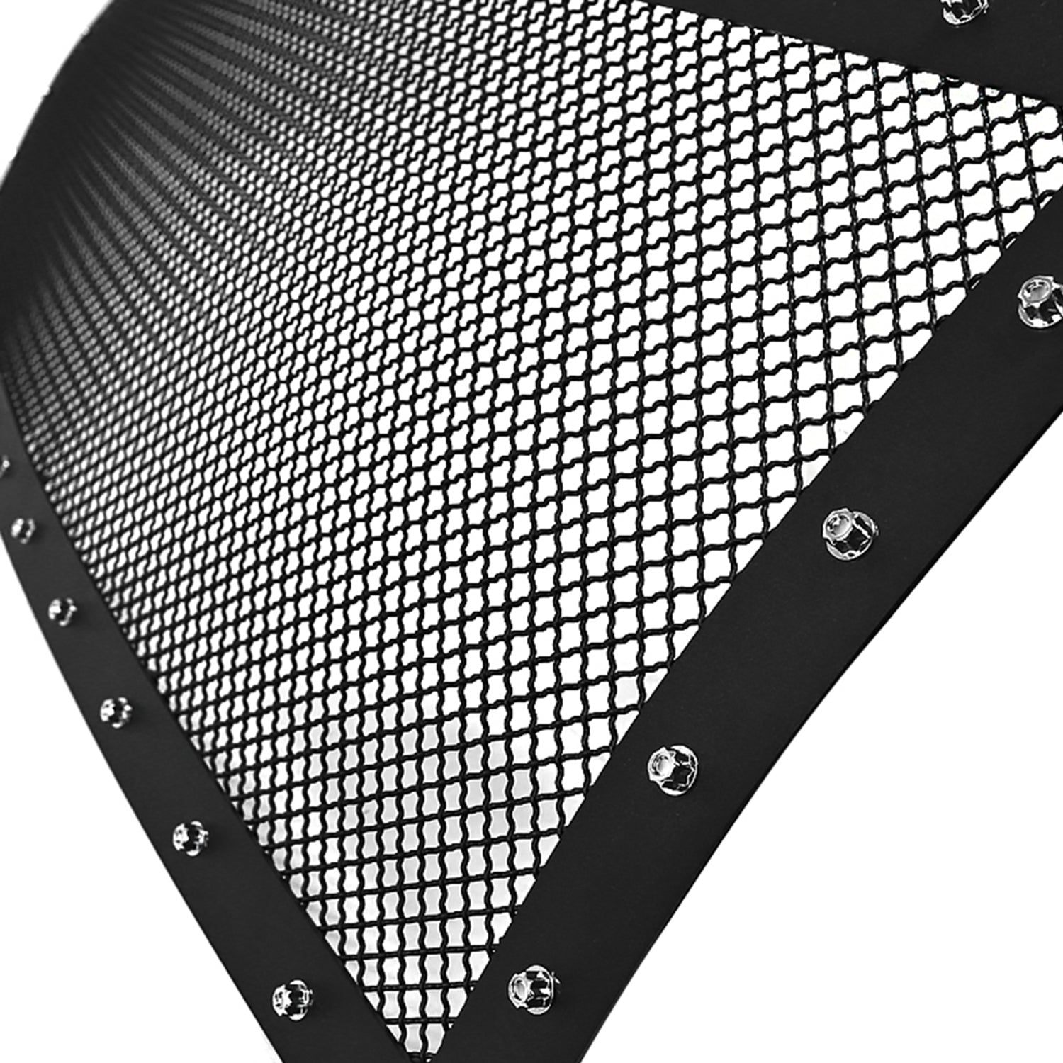 2009-2012 Ford F-150 Rivet Style Black S.Steel Mesh Grille Center Insert