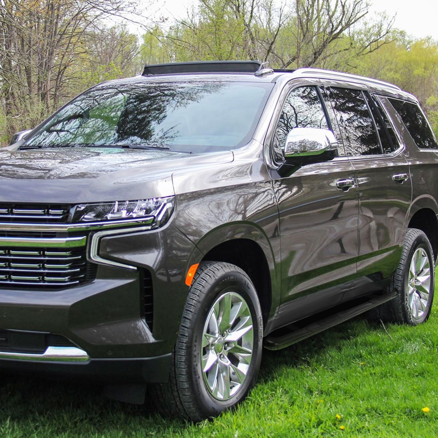 2021-2022 Chevy Tahoe/GMC Yukon Black 3" Side Step Nerf Bars Running Boards