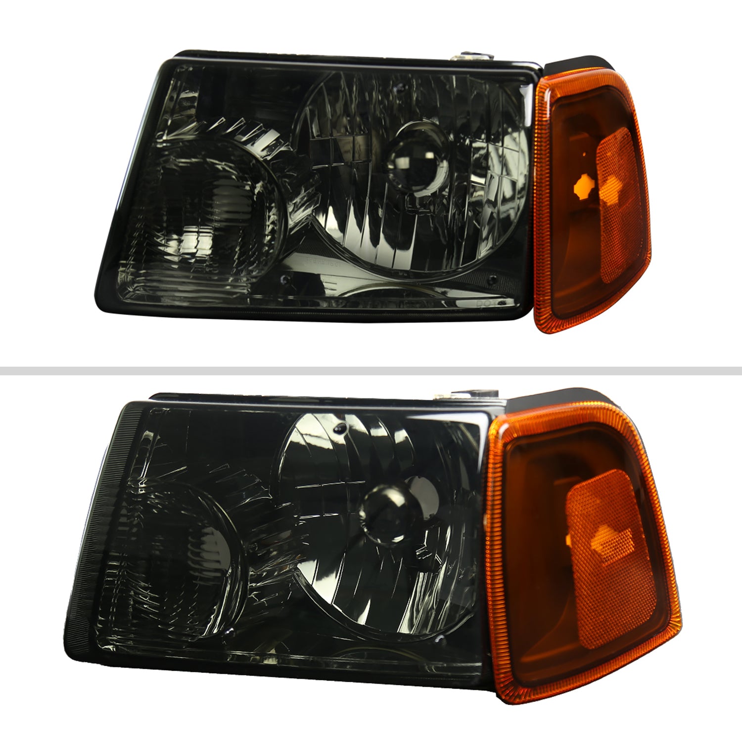 2001-2011 Ford Ranger Factory Headlights Amber Corner Signal Lights Chrome