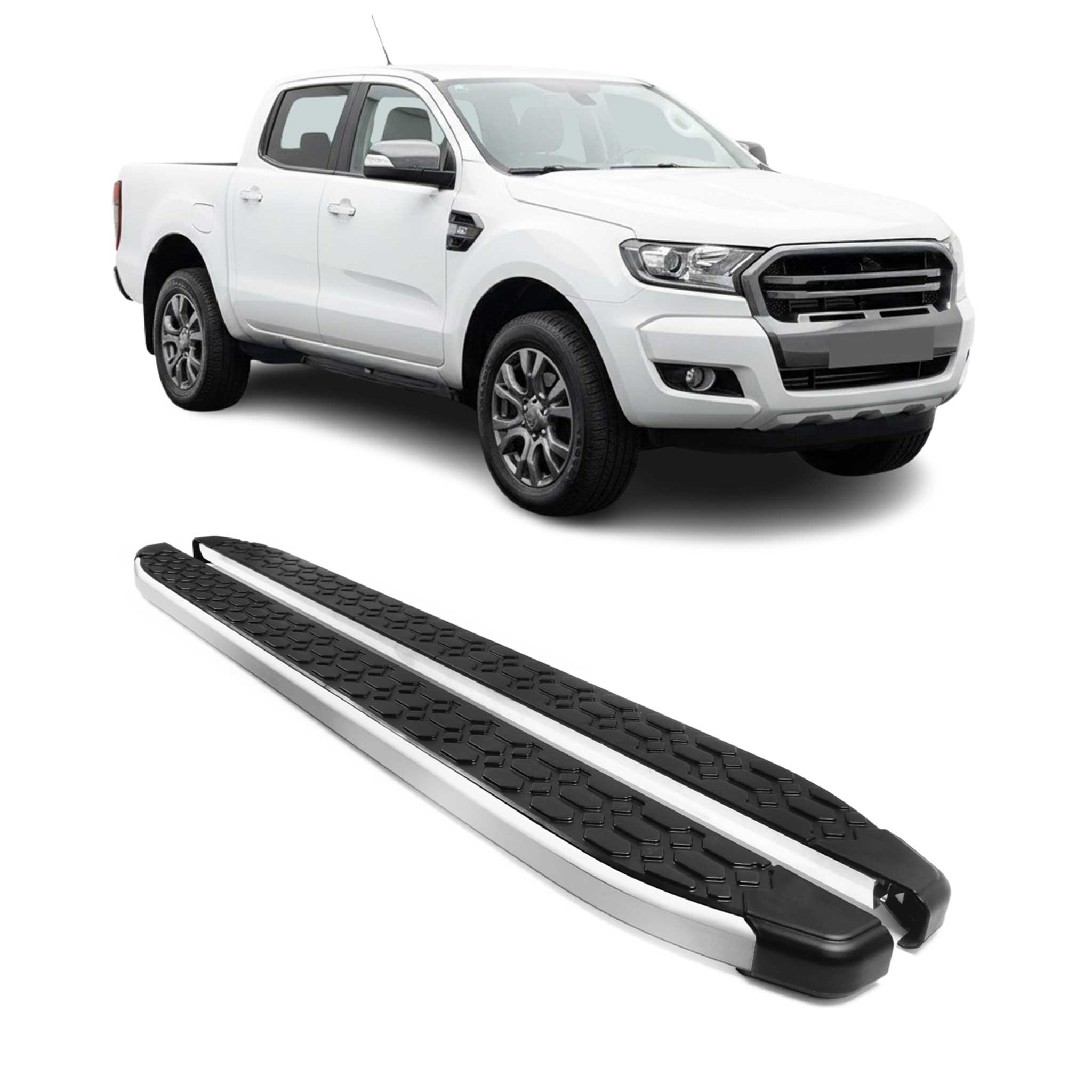 Side Step Nerf Bars Running Board for Ford Ranger 2019-2023 SuperCrew Cab