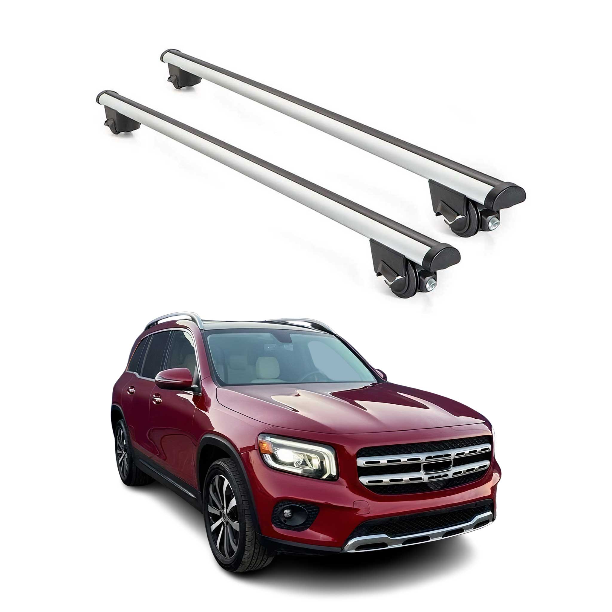 2020-2025 Mercedes GLB Class X247 Roof Rack Cross Bars Silver