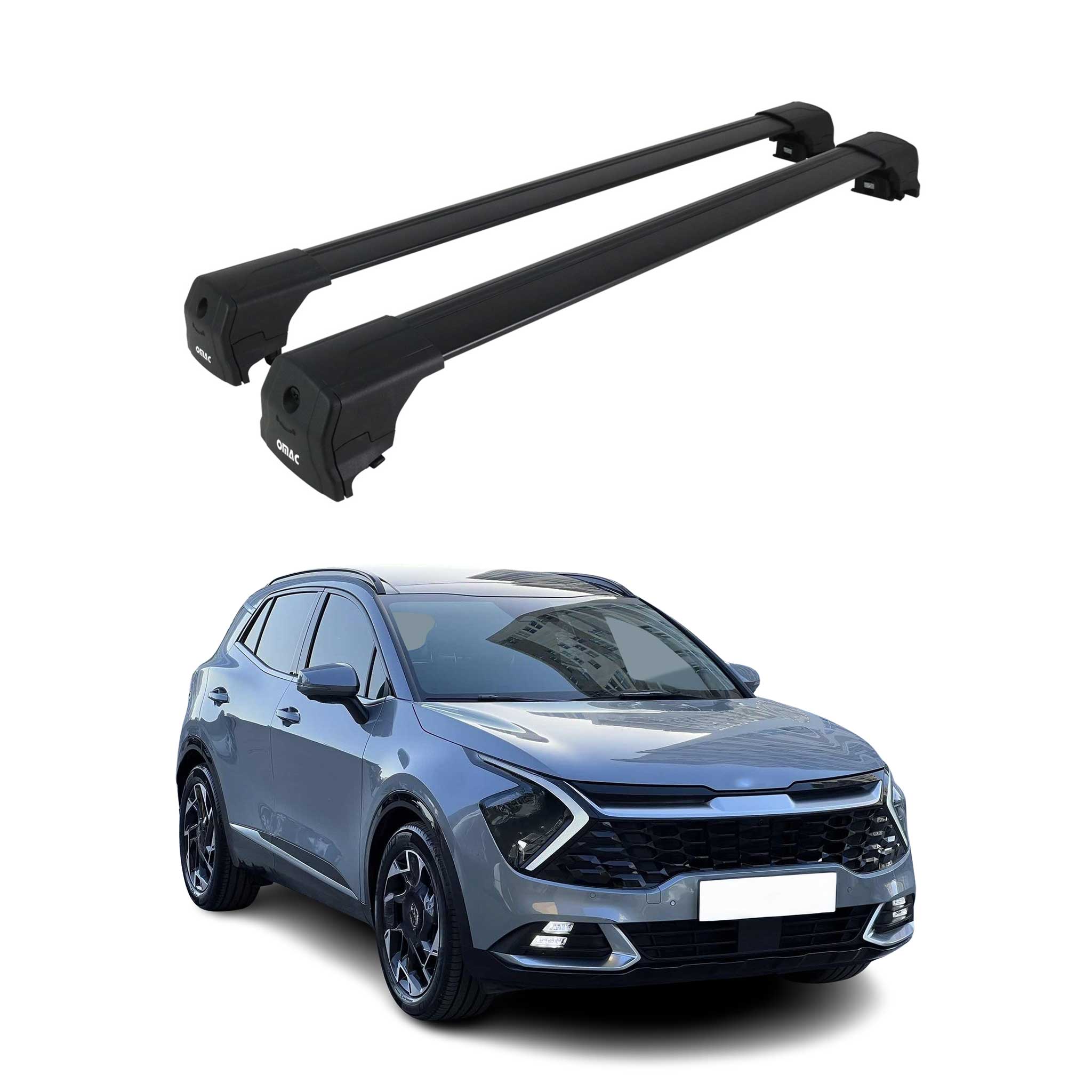 2023-2026 Kia Sportage Roof Rack Cross Bars Black