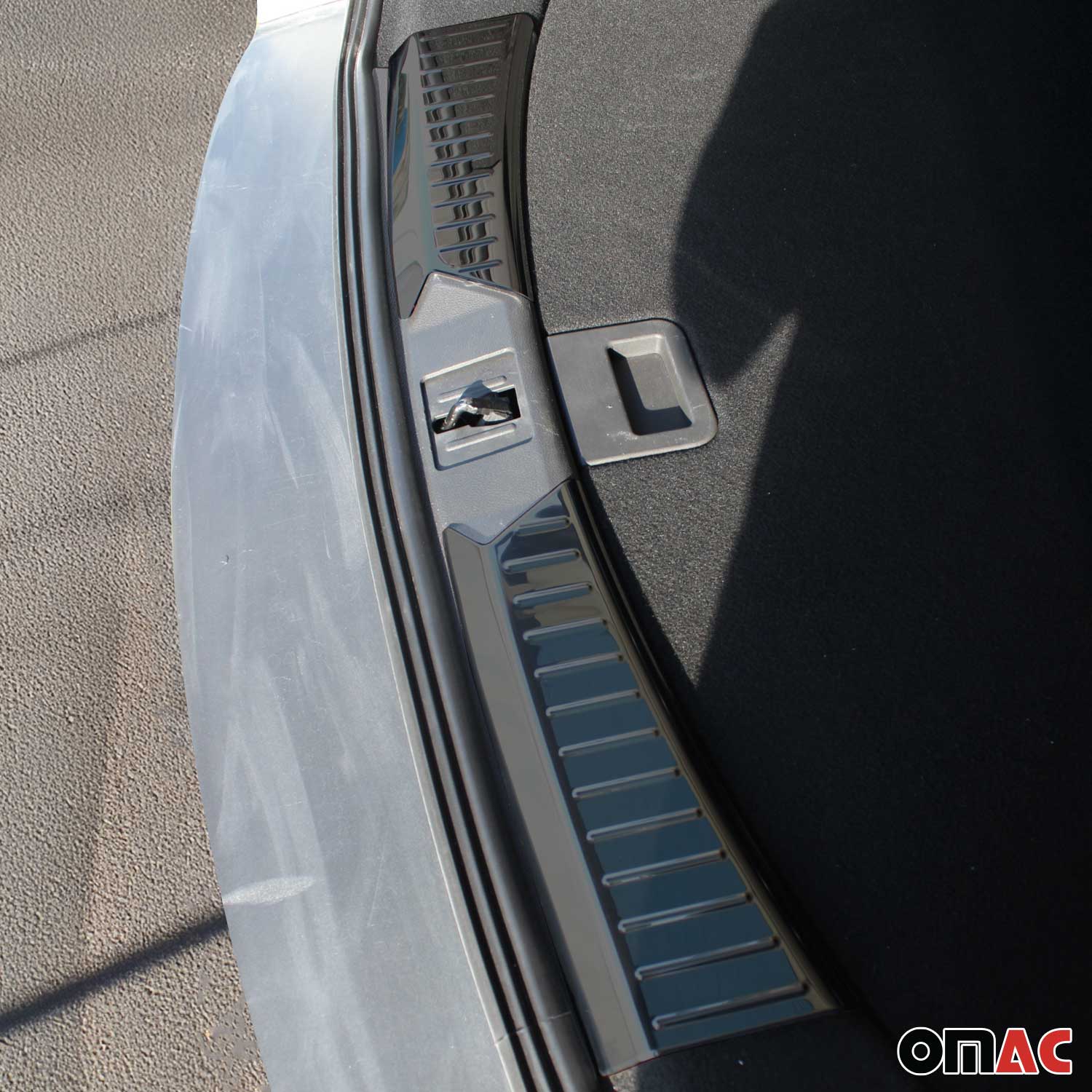 2013-2016 Ford Escape Trunk Sill Cover Bumper Guard Protector Stainless Steel Dark 2Pcs