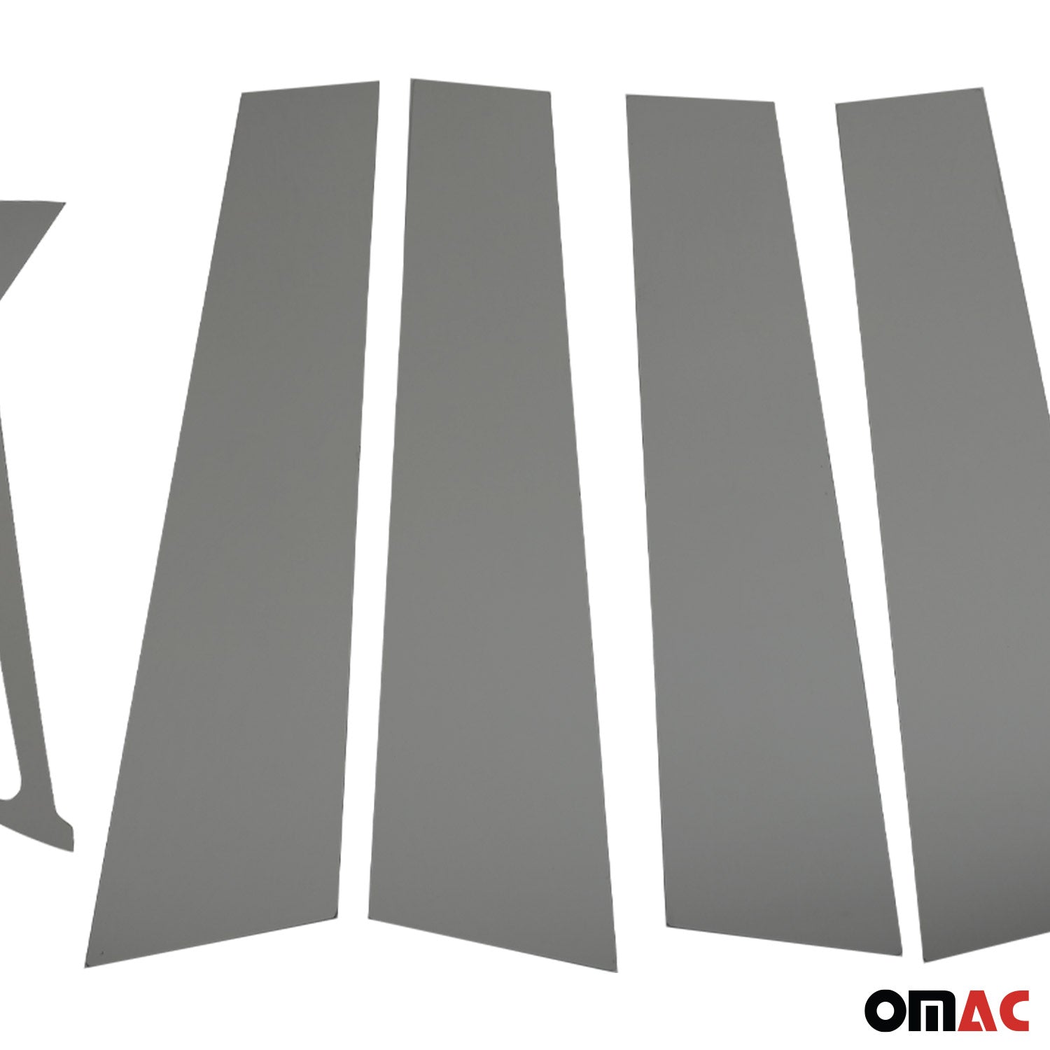 2011-2017 Nissan Juke Window B Pillar Posts Door Trim Cover Stainless Steel Dark 6x