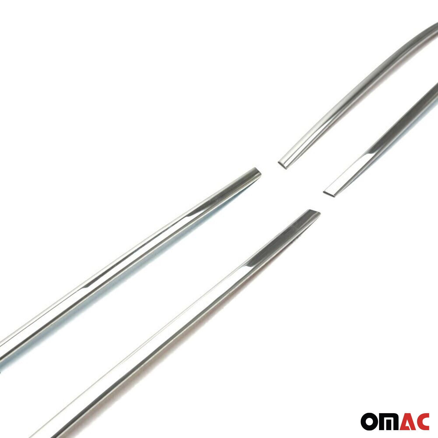 2010-2016 VW Amarok Front Bumper Grill Trim Molding Stainless Steel Silver 4 Pcs