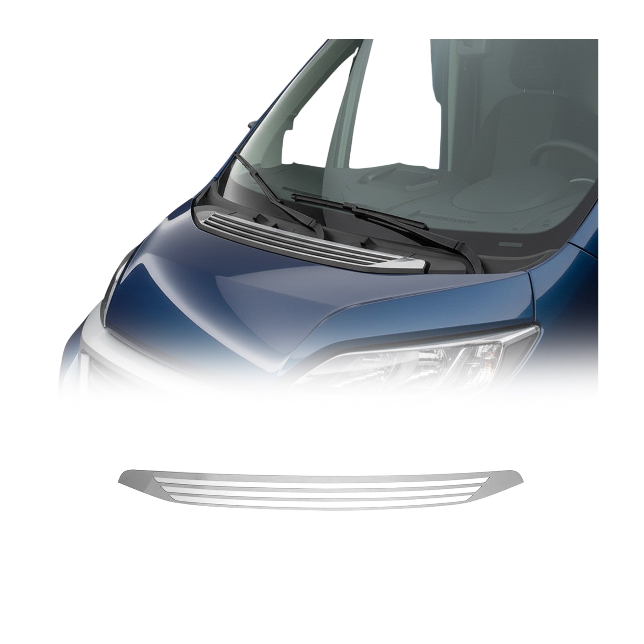 2014-2026 RAM ProMaster Front Bumper Grill Trim Molding Stainless Steel Silver 1 Pc