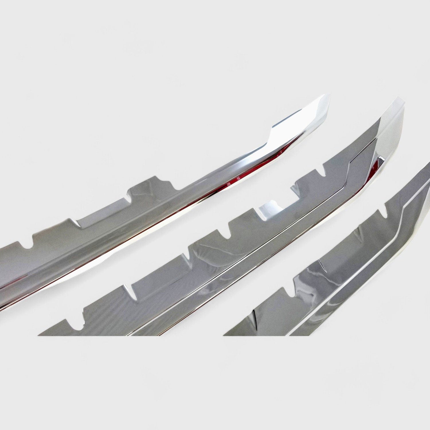 2016-2018 Chevrolet Silverado 1500 Grille Overlay Chrome 3Pcs ABS Plastic