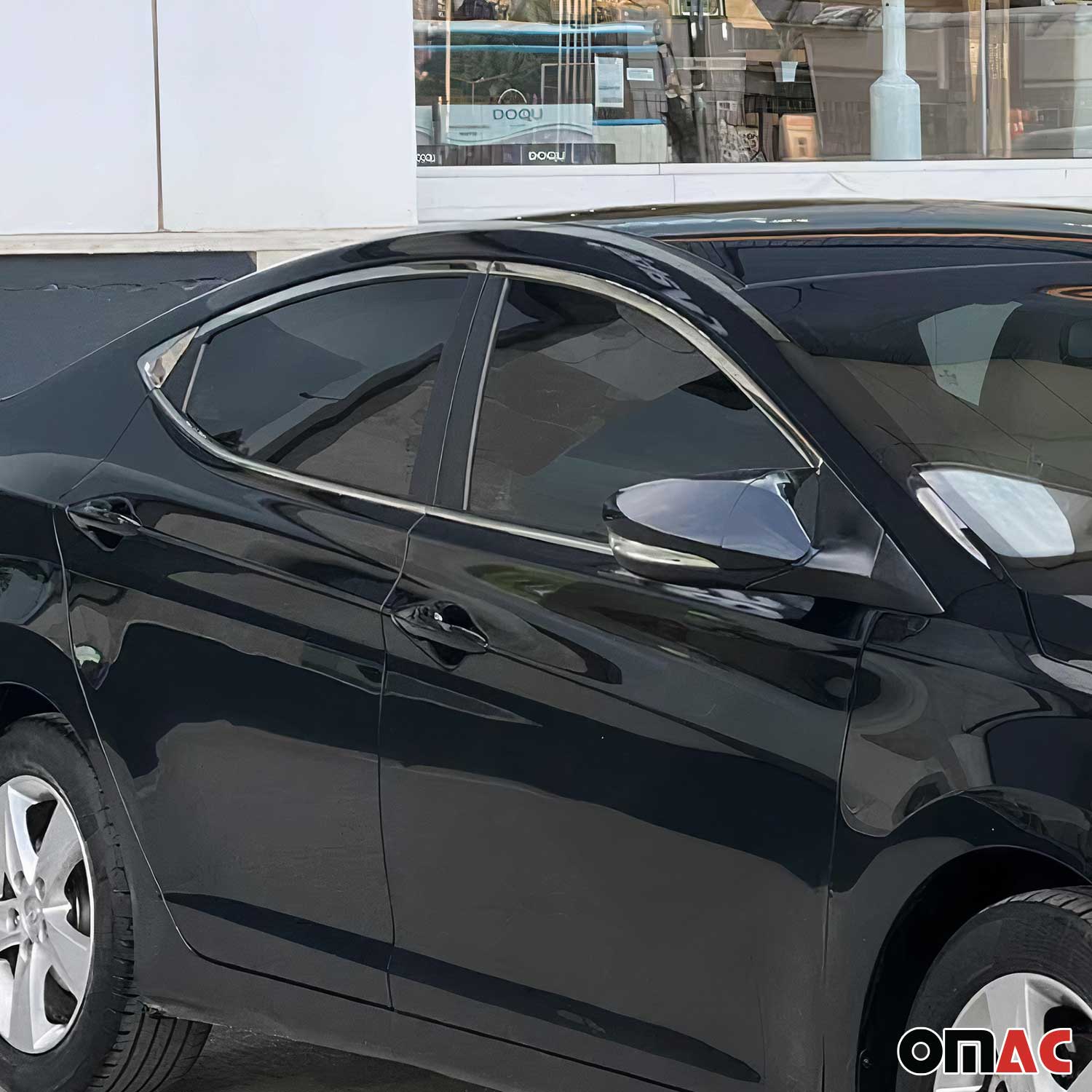 2011-2016 Hyundai Elantra Window Molding Trim Streamer Stainless Steel Silver 10 Pcs