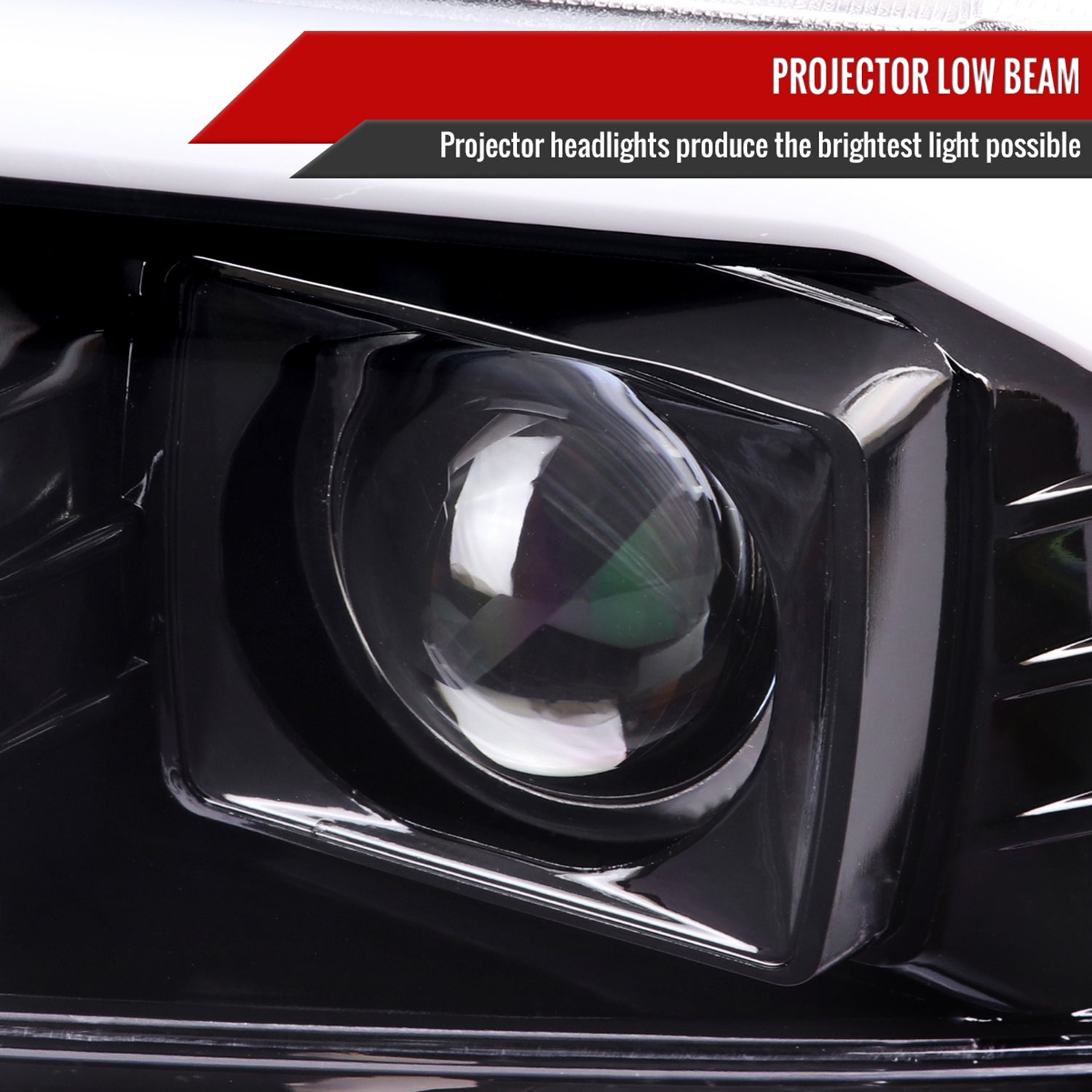 1999-2004 Ford F-250/350/450/550 /00-2004 Excursion LED Bar Headlights Black