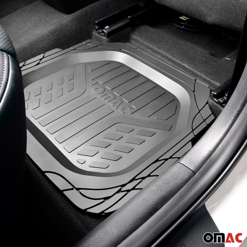 BMW 3 Series Heavy Duty Trim to fit Floor Mats Liner Black All Weather 4Pcs