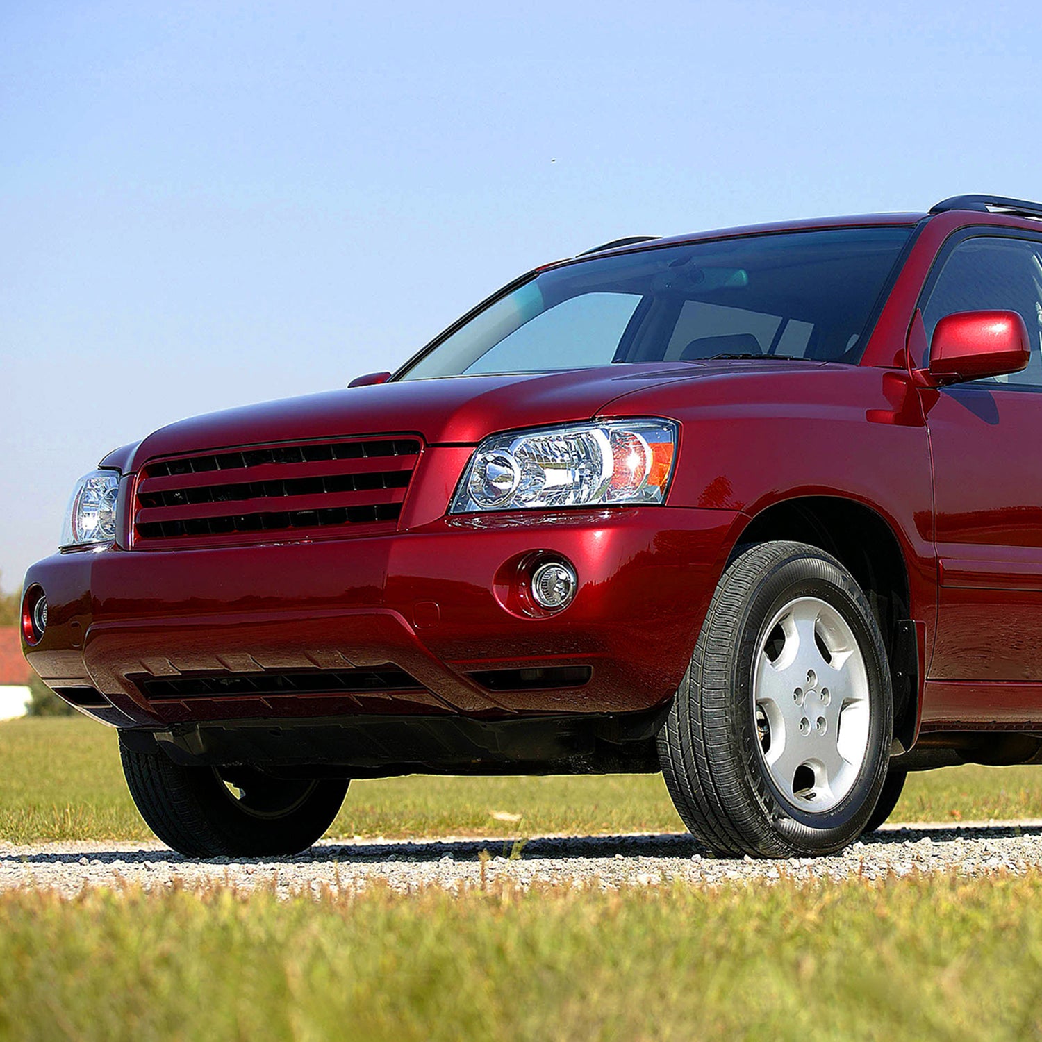 2004-2007 Toyota Highlander Factory Style Headlights Chrome/Clear Lens