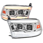 2009-2018 Dodge RAM 1500 / RAM 2500 3500 Switchback Headlights Chrome