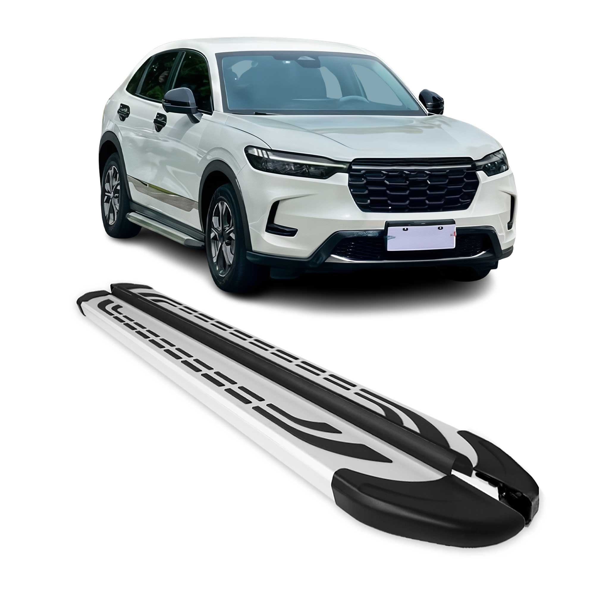 2016-2022 Honda HR-V Running Boards Side Steps Silver