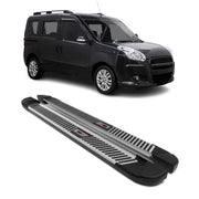2015-2022 RAM ProMaster City Running Boards Side Steps Silver & Black