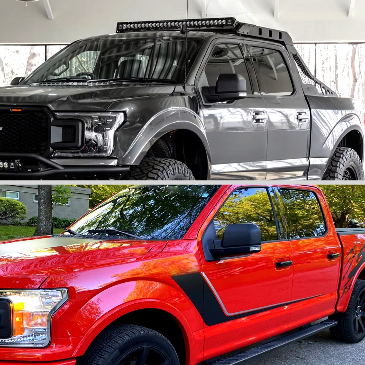 2015-2020 Ford F-150 Black Heated Side Mirror LED Turn Signal Driver Side