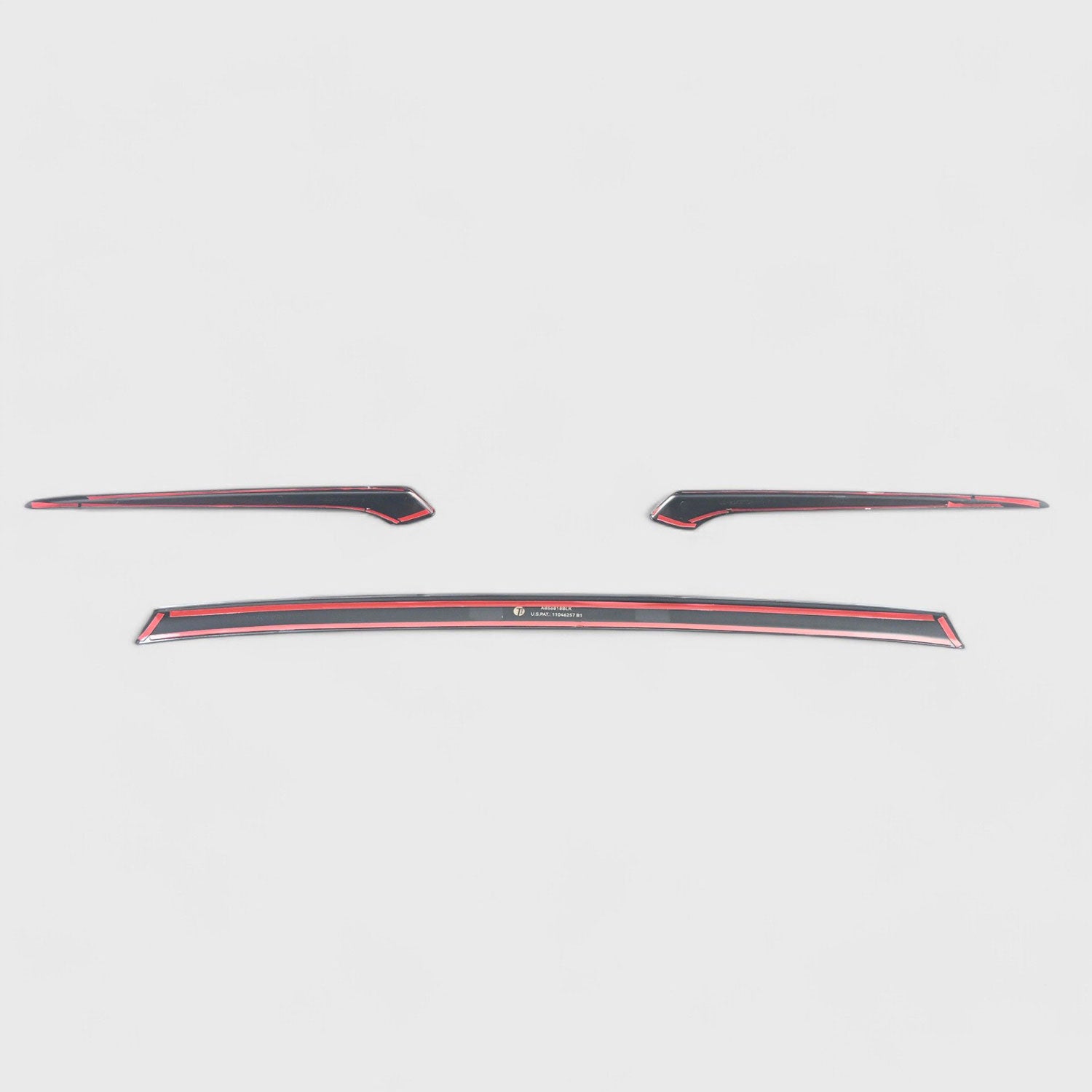 2023-2025 Honda CR-V Grille Overlay Gloss Black 3Pcs ABS Plastic