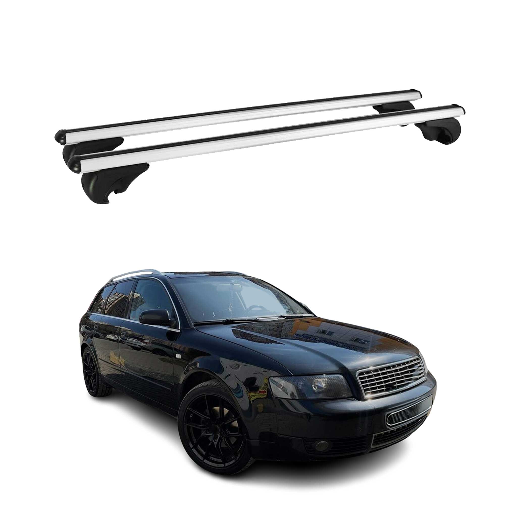 2001-2005 Audi A4 B6 Avant Roof Rack Cross Bars Luggage Carrier 2 Pcs