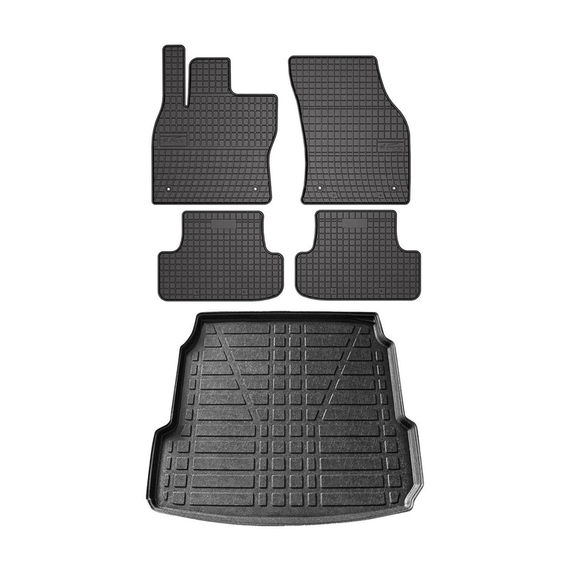 Floor Mats Cargo Liner Set for Audi A8 Standart Version 2010-2017