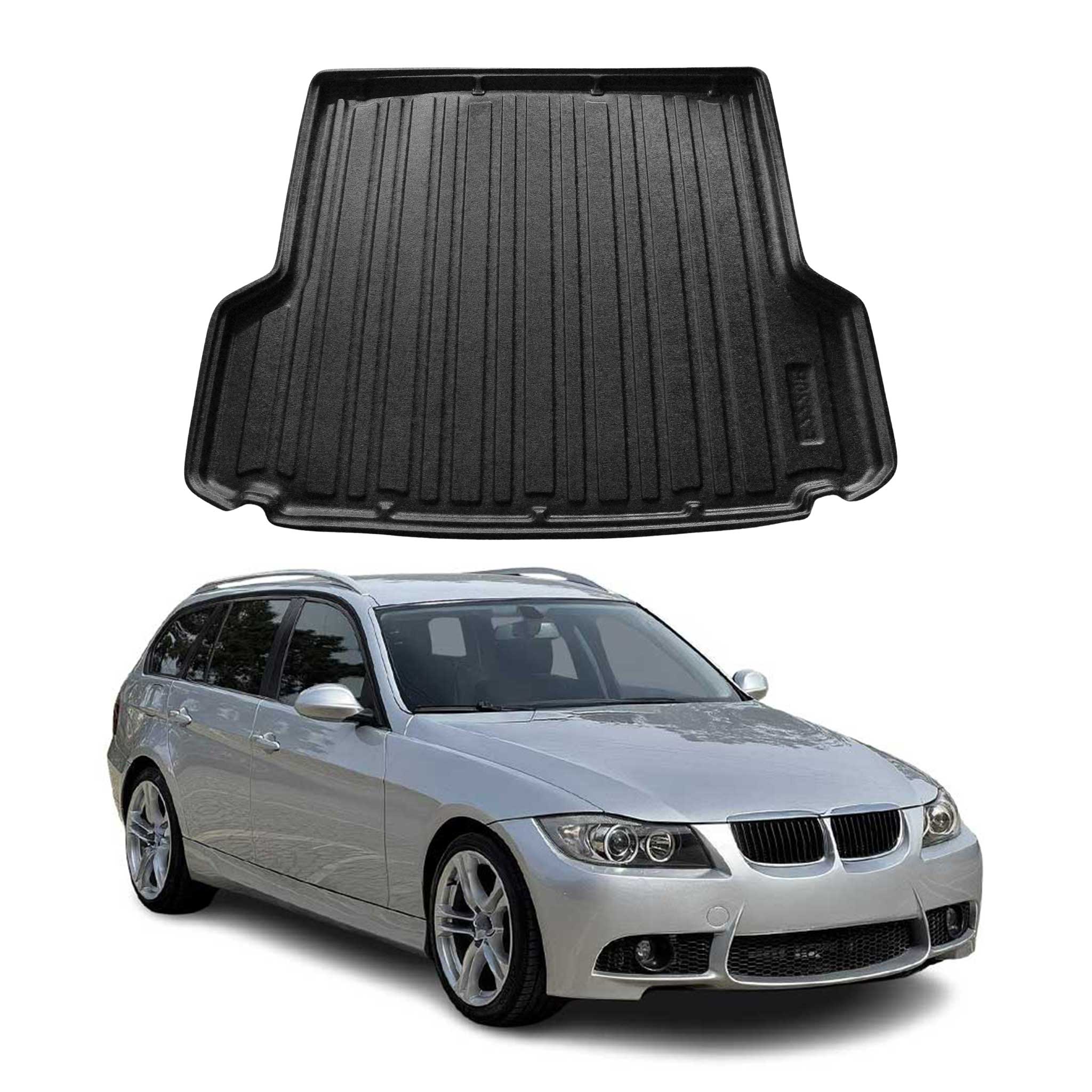 2006-2011 BMW 3 Series E91 Touring Cargo Liner Trunk Mat All Weather Black