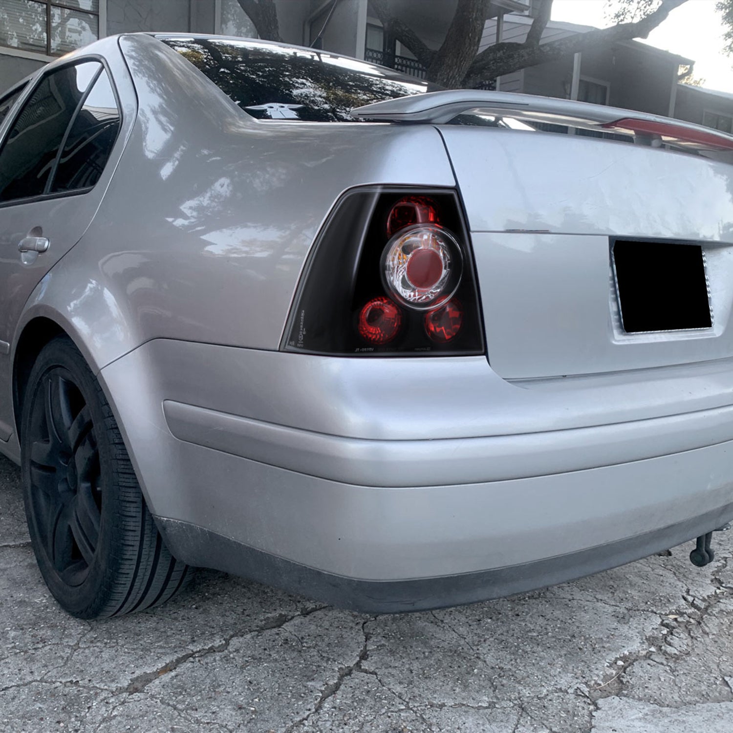 1999-2005 VW Jetta/Bora Mk4 Sedan Tail Lights Matte Black/Clear Lens