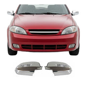 2004-2013 Chevrolet Lacetti Side Mirror Cover Caps Chrome Silver 2 Pcs