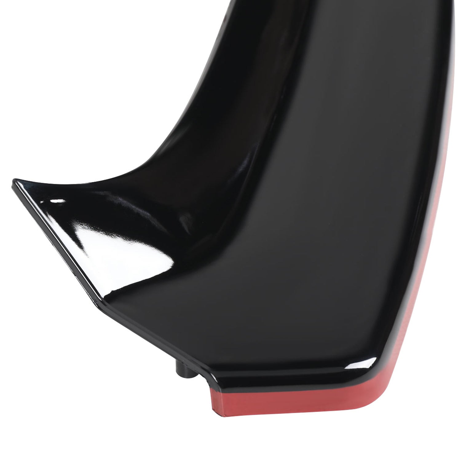 2015-2018 Mercedes W205 C Class Glossy Black/Red Front Bumper Lip Splitter Kit