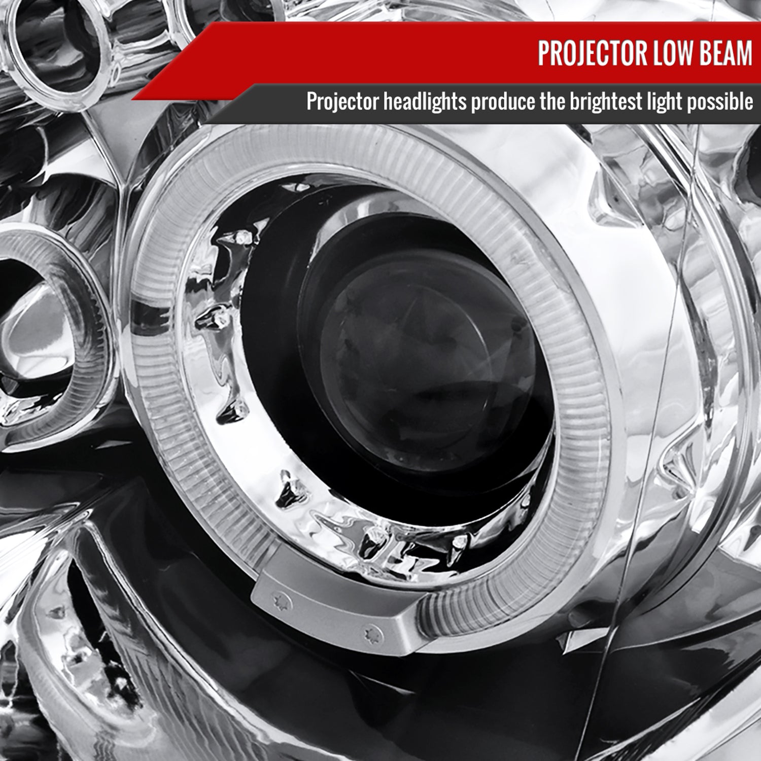 2004-2005 Subaru Impreza WRX/STI Outback Dual Halo Projector Headlights Chrome