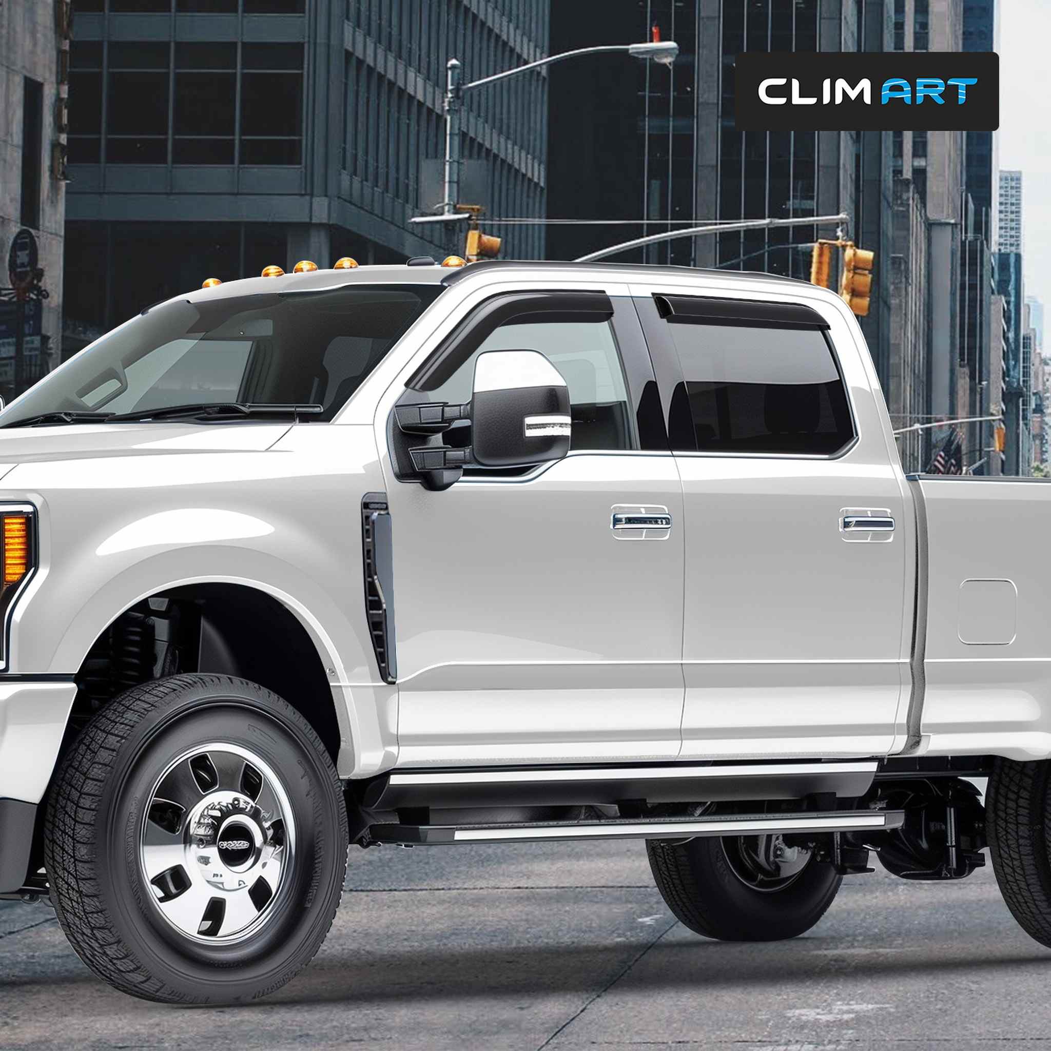 Wind Deflectors for Ford F250 F350 F450 F550 Super Duty 2017-2026 Crew Cab