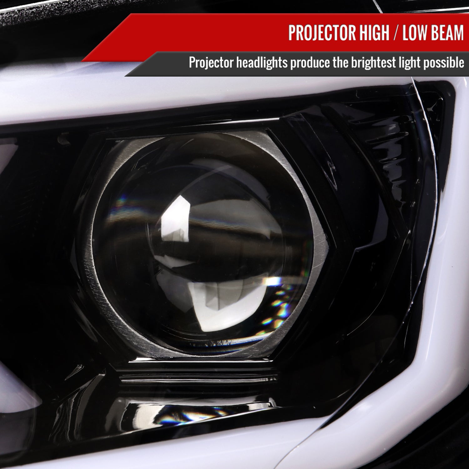 2006-2007 Subaru Impreza WRX STI LED Bar Signal Projector Headlights Black