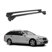 2001-2009 Mercedes C Class S203 Wagon Roof Rack Cross Bars Black