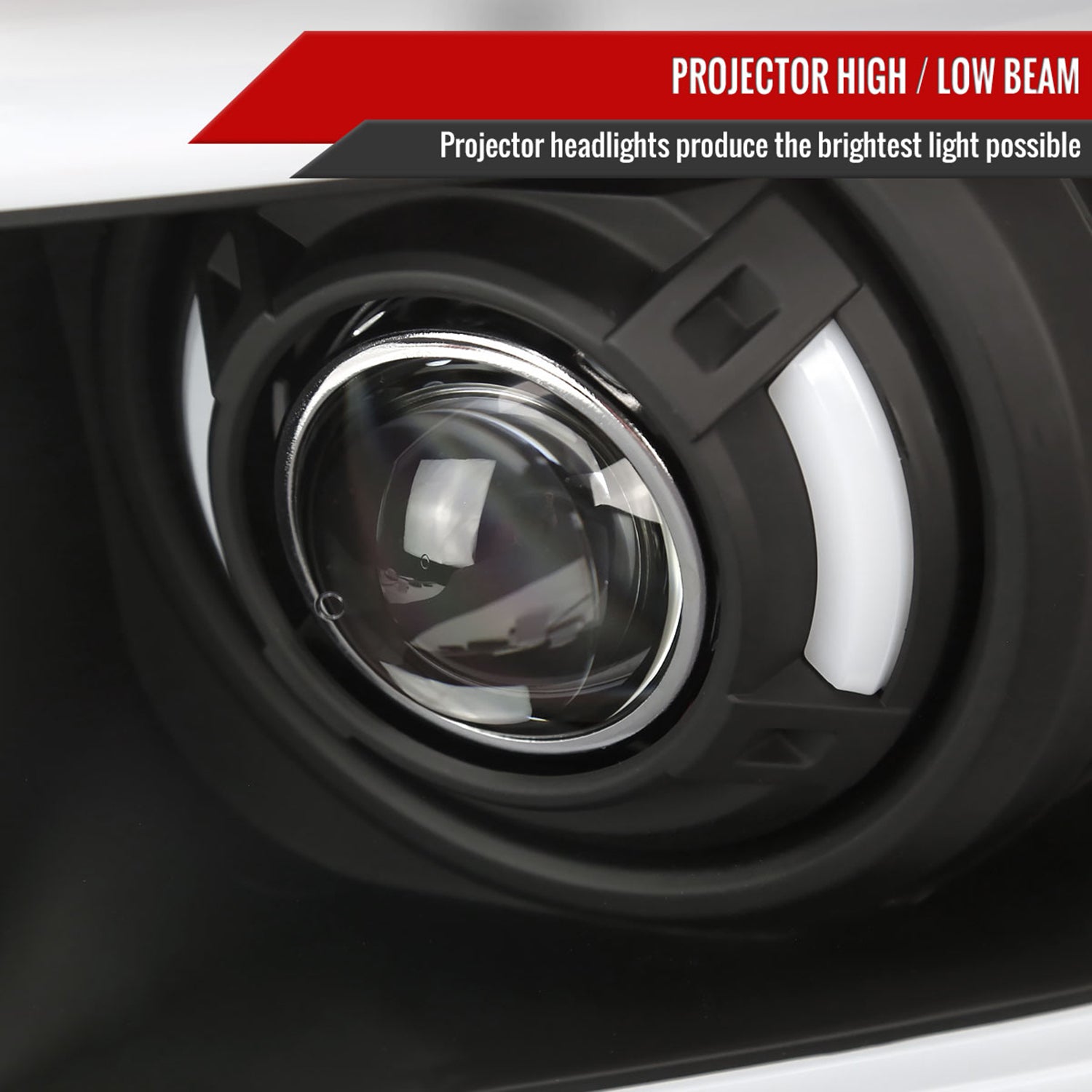 2006-2008 Dodge RAM 1500/ 06-2009 Dodge RAM 2500/3500 LED Tube Headlights Black