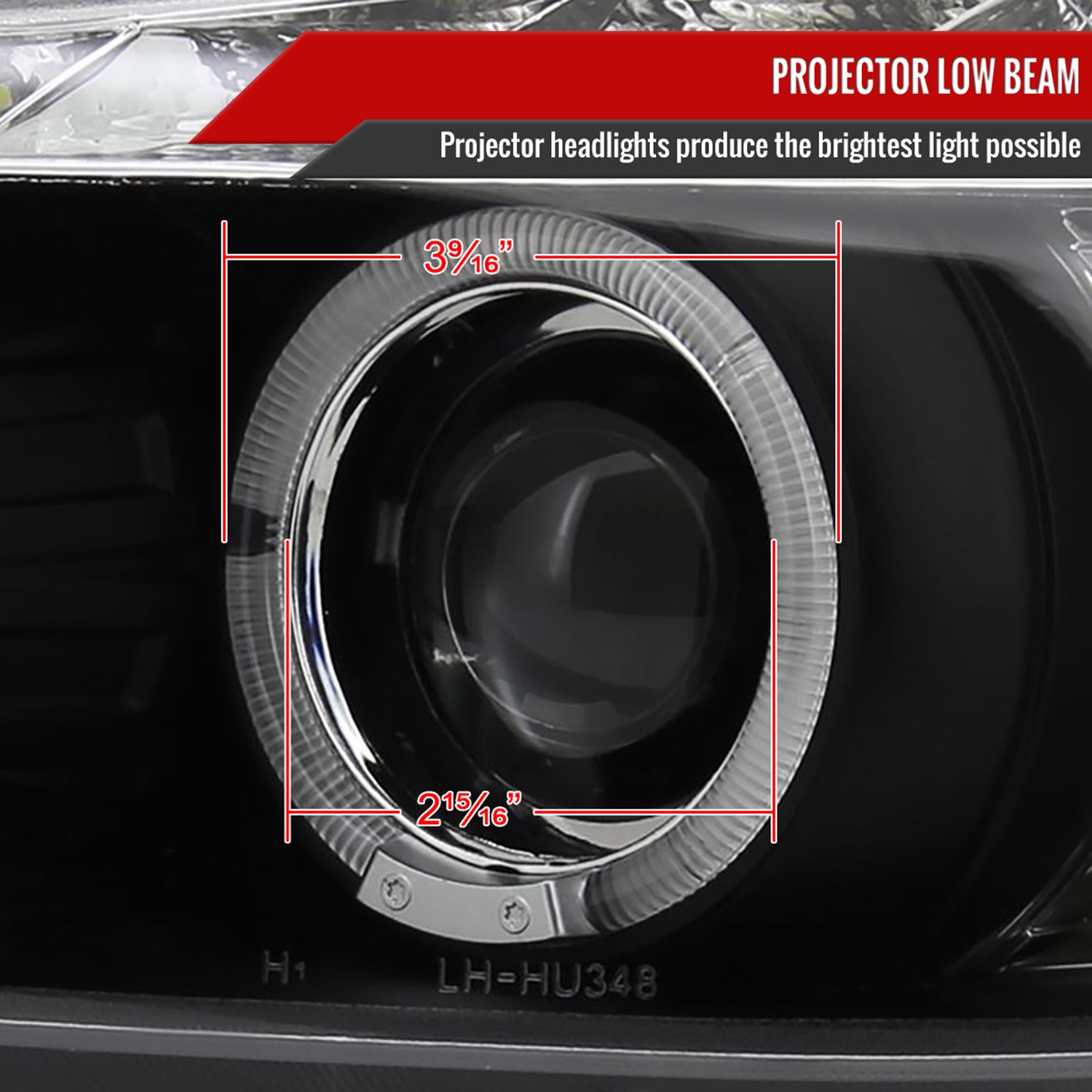 2006-2008 BMW E90 3 Series Dual Halo Headlights LED Light& Signal Matte Black