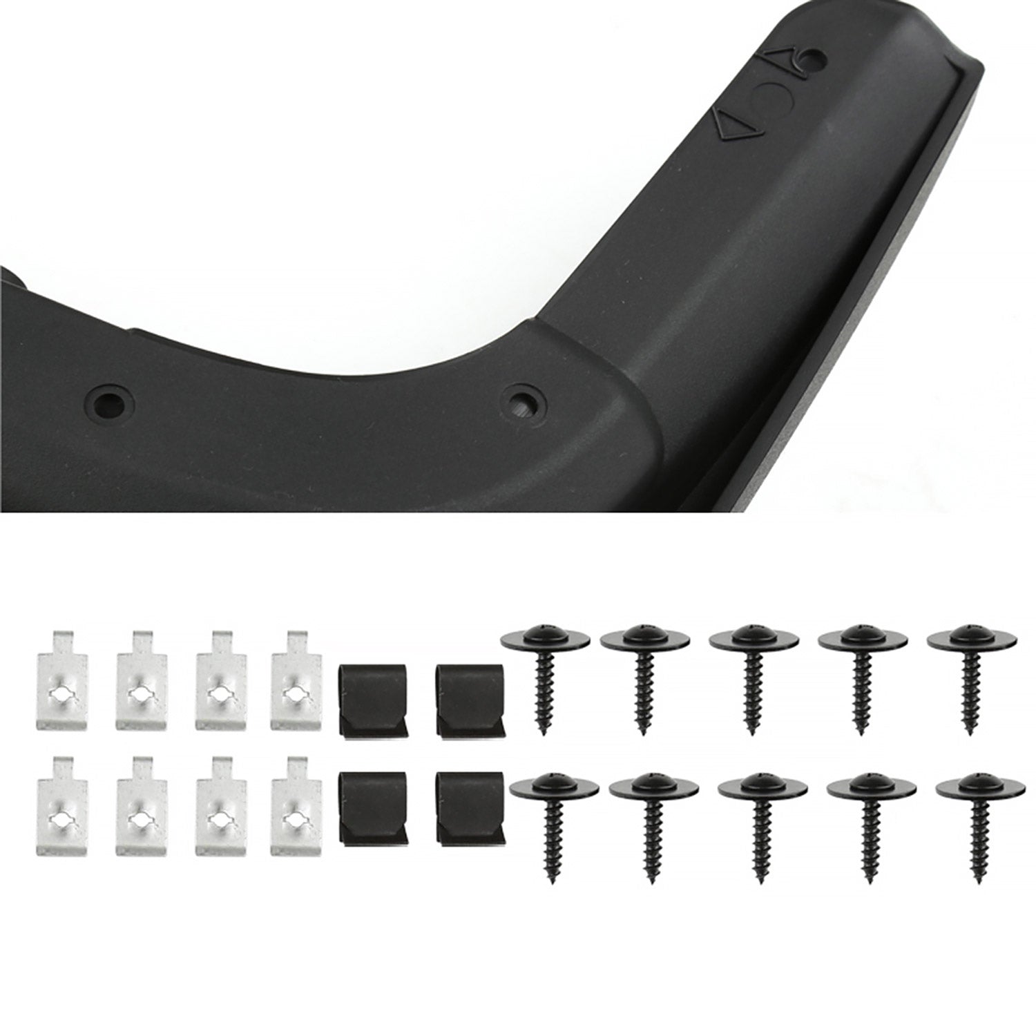 2017-2018 Ford F-250/F-350 Front & Rear Mud Flap Splash Guards w/out Wheel Lip